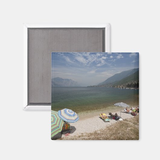 Italien, Provinz Verona, Brenzone. Gardasee Magnet (Vorderseite/Rückseite)