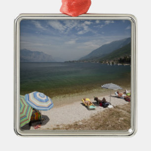 Italien, Provinz Verona, Brenzone. Gardasee Silbernes Ornament