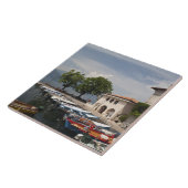 Italien, Provinz Verona, Malcesine. Kassettenalter Fliese (Seite)