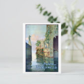 Italien Punta di Balbianello Restauriertes Vintage Postkarte (Stehend Vorderseite)