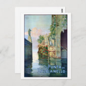 Italien Punta di Balbianello Restauriertes Vintage Postkarte (Vorne/Hinten)