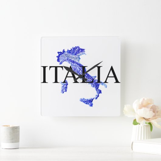 Italien Quadratische Wanduhr (Zuhause)