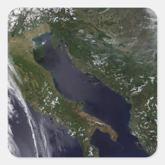 Italien Quadratischer Aufkleber (Vorderseite)