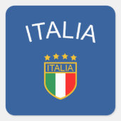 Italien Quadratischer Aufkleber (Vorderseite)