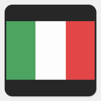 ITALIEN QUADRATISCHER AUFKLEBER