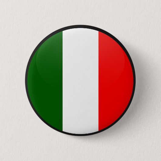 Italien-Qualität Flaggen-Kreis Button (Vorderseite)