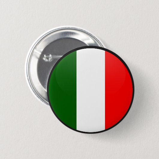 Italien-Qualität Flaggen-Kreis Button (Vorne & Hinten)