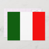 Italien-Qualitäts-Flagge Postkarte (Vorne/Hinten)