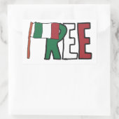 Italien Rechteckiger Aufkleber (Tasche)