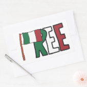 Italien Rechteckiger Aufkleber (Umschlag)