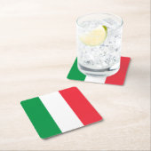 Italien Rechteckiger Pappuntersetzer (Vor Ort)
