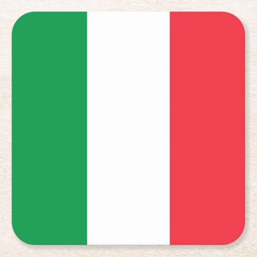 Italien Rechteckiger Pappuntersetzer (Vorderseite)