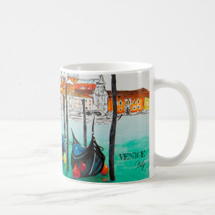 Italien Reise - VENEDIG Aquarell-Souvenir Kaffeetasse