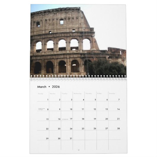 Italien Reisen Kalender (Mär 2026)