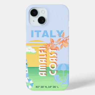 Italien Reisen Kunst, Amalfi Küste, Preppy, Blue Case-Mate iPhone Hülle