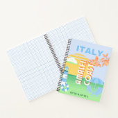 Italien Reisen Kunst, Amalfi Küste, Preppy, Blue Notizblock (Innenseite)