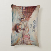 Italien Reisen - VENICE AquarellSouvenir Dekokissen (Rückseite(Vertikal))