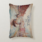 Italien Reisen - VENICE AquarellSouvenir Dekokissen (Vorderseite(Vertikal))