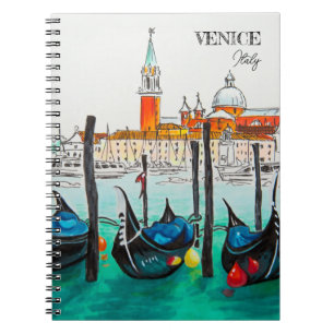 Italien Reisen - VENICE AquarellSouvenir Notizblock