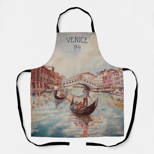 Italien Reisen - VENICE AquarellSouvenir Schürze (Vorderseite)