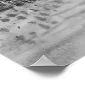 Italien Reisen - VENICE-Souvenir in Schwarz-Weiß Poster (Ecke)