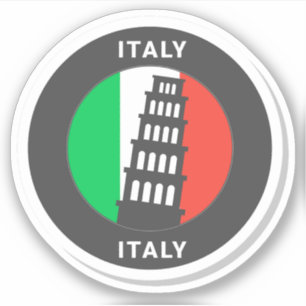 Italien Reisen Vinyl Sticker