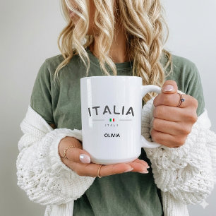 Italien Reisende italienische Flagge Italien Urlau Kaffeetasse
