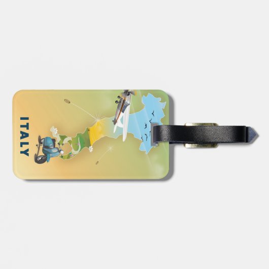 Italien Reiseplakat Gepäckanhänger (Rückseite horizontal)