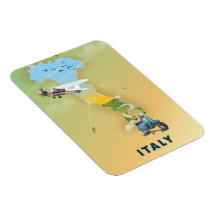 Italien Reiseplakat. Magnet
