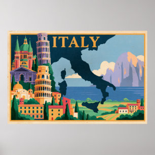 Italien Reiseplakat Poster
