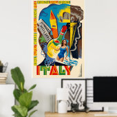 Italien Reiseplakat Poster (Heimbüro)