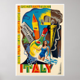 Italien Reiseplakat Poster
