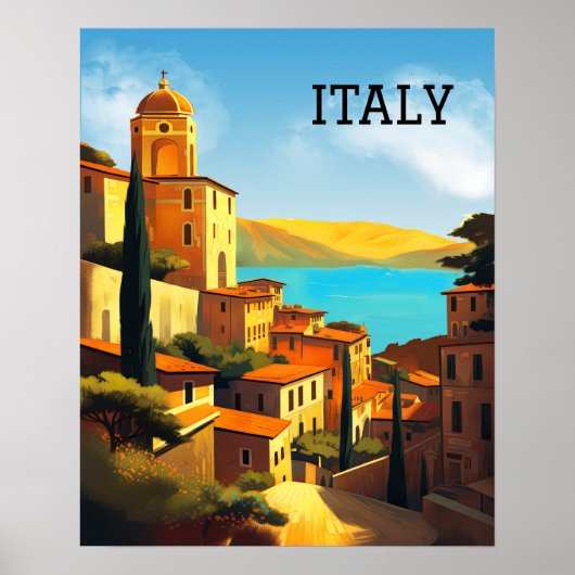 Italien Reiseplakat Poster (Vorne)