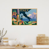Italien Reiseplakat Poster (Küche)