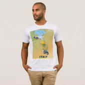 Italien Reiseplakat. T-Shirt (Vorne ganz)