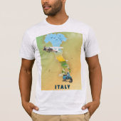Italien Reiseplakat. T-Shirt (Vorderseite)
