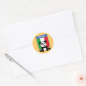 Italien Rings Panda Runder Aufkleber (Umschlag)