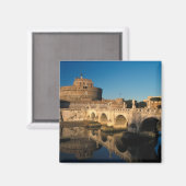 Italien, Rom, Castel Sant'Angelo und Fluss Magnet (Vorderseite/Rückseite)