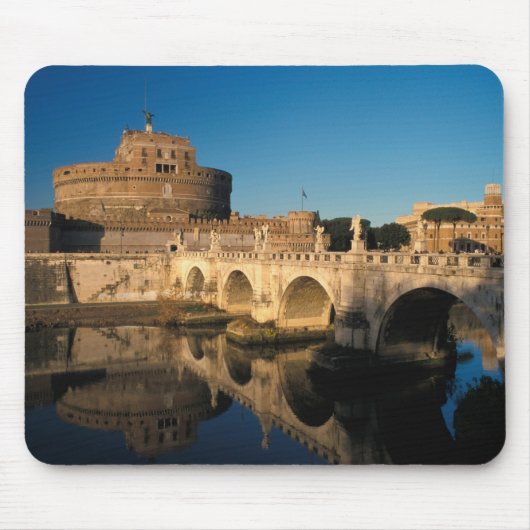 Italien, Rom, Castel Sant'Angelo und Fluss Mousepad (Vorne)