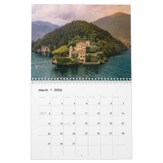 Italien Rom Florenz Venedig Mauerkalender der Tosk Kalender (Mär 2026)