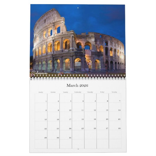 Italien - ROM - Kalender (Mär 2026)
