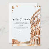 Italien Rom Landschaft Einladung Hochzeit (Vorne/Hinten)