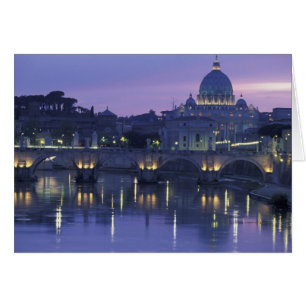 Italien, Rom Petersdom und Ponte Sant Angelo,
