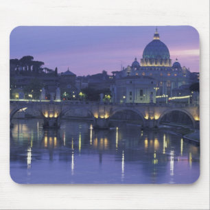 Italien, Rom Petersdom und Ponte Sant Angelo, Mousepad