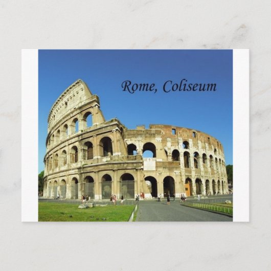 Italien, Rom, Römisches Kolosseum (St.K.) Postkarte (Vorderseite)