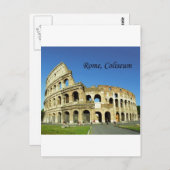 Italien, Rom, Römisches Kolosseum (St.K.) Postkarte (Vorne/Hinten)