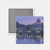 Italien, Rom St. Peter und Ponte Sant Angelo, Magnet (Vorderseite/Rückseite)