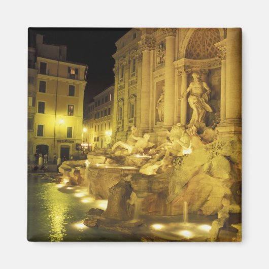 Italien, Rom. Trevi-Brunnen in der Nacht. Magnet (Vorne)