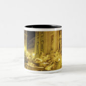 Italien, Rom. Trevi-Brunnen in der Nacht. Zweifarbige Tasse (Mittel)