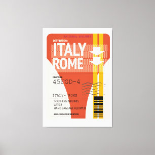Italien - Rom - Urlaubskarte Leinwanddruck